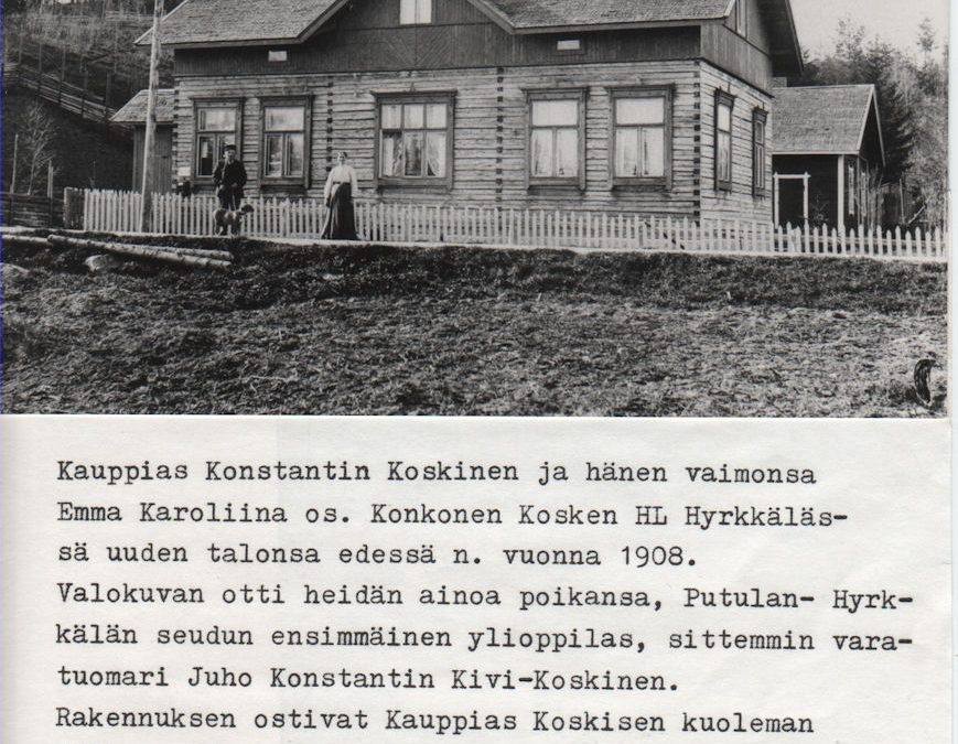 Kauppias Konstantin Koskisen kotitalo 1908