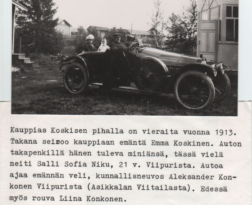 Kauppias Koskisen vieraita 1913